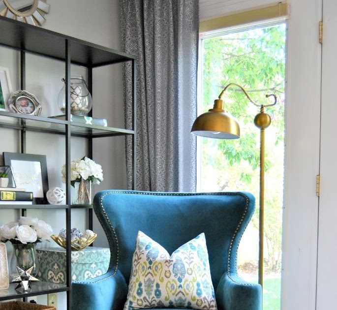 Teal Blue Accent Chair