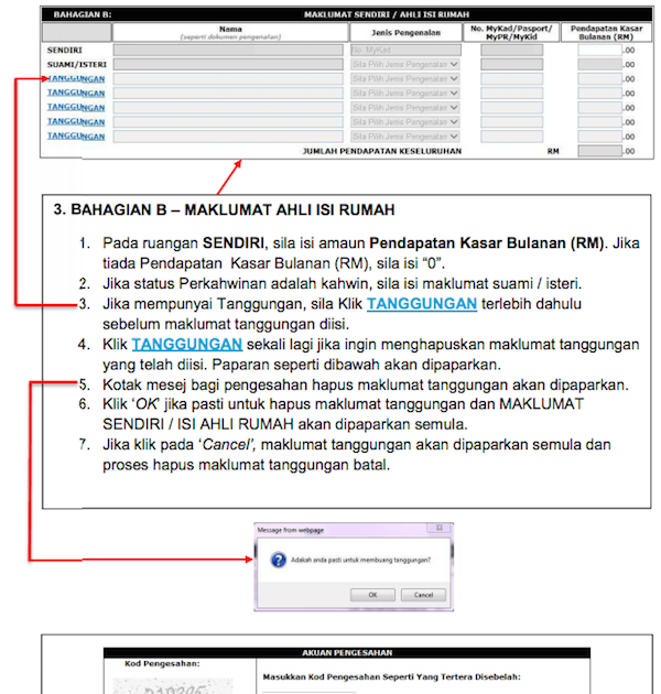 Semakan Kelulusan Br1m - Contoh Diam