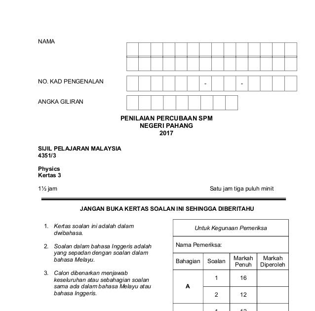 Soalan Fizik Mrsm - Obtenez Livre