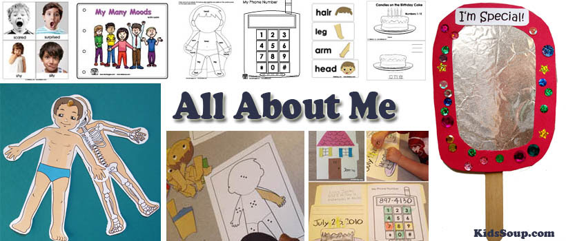 There are many categories of preschool activities including math, science, sensory play, nature, and literacy activities. All About Me Activities Crafts And Lessons Plans Kidssoup