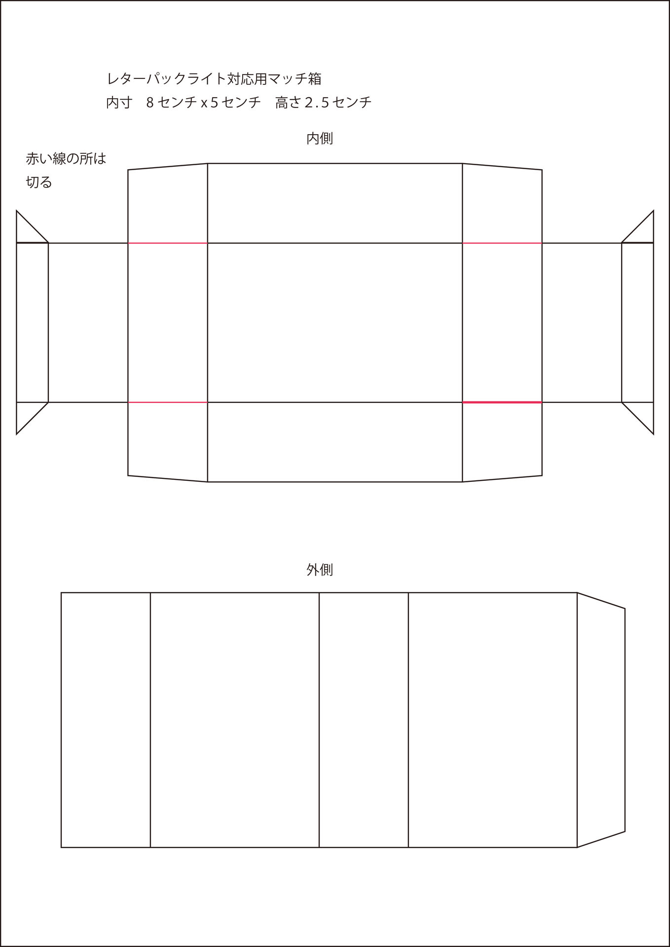 ベスト50 ペーパークラフト 箱 展開図 最高のぬりえ