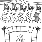 Print this colour by numbers christmas stocking for some fun number and colouring practice for younger children! Christmas Stockings Coloring Pages Free Coloring Pages