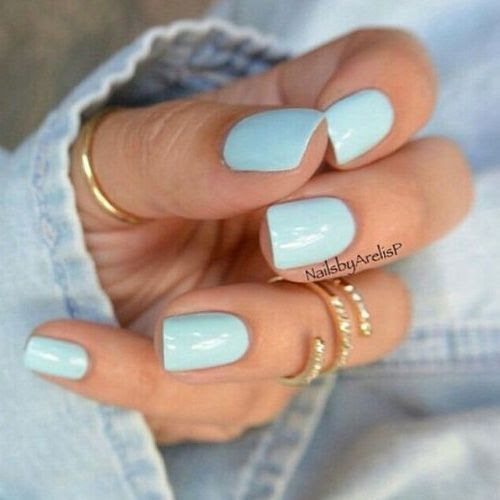Cute Short Nails Baby Blue Pretty Short Nails Chic Nails Stylish Nails Cute Acrylic Nails Glitter Nail Art Nail Art Blue Pic Willy