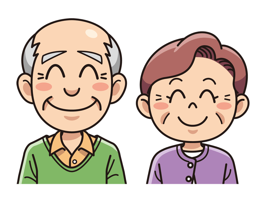 かわいいディズニー画像 最高の高齢 者 イラスト 無料