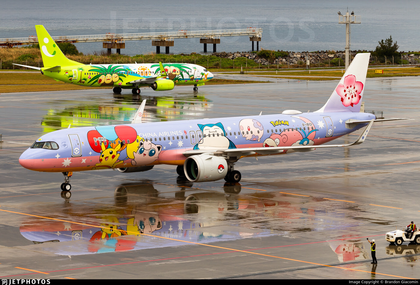 China Airlines and Solaseed Pokémon jets