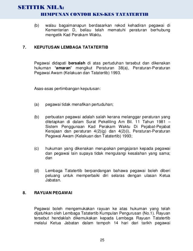Surat Rayuan Tatatertib - Balsem n