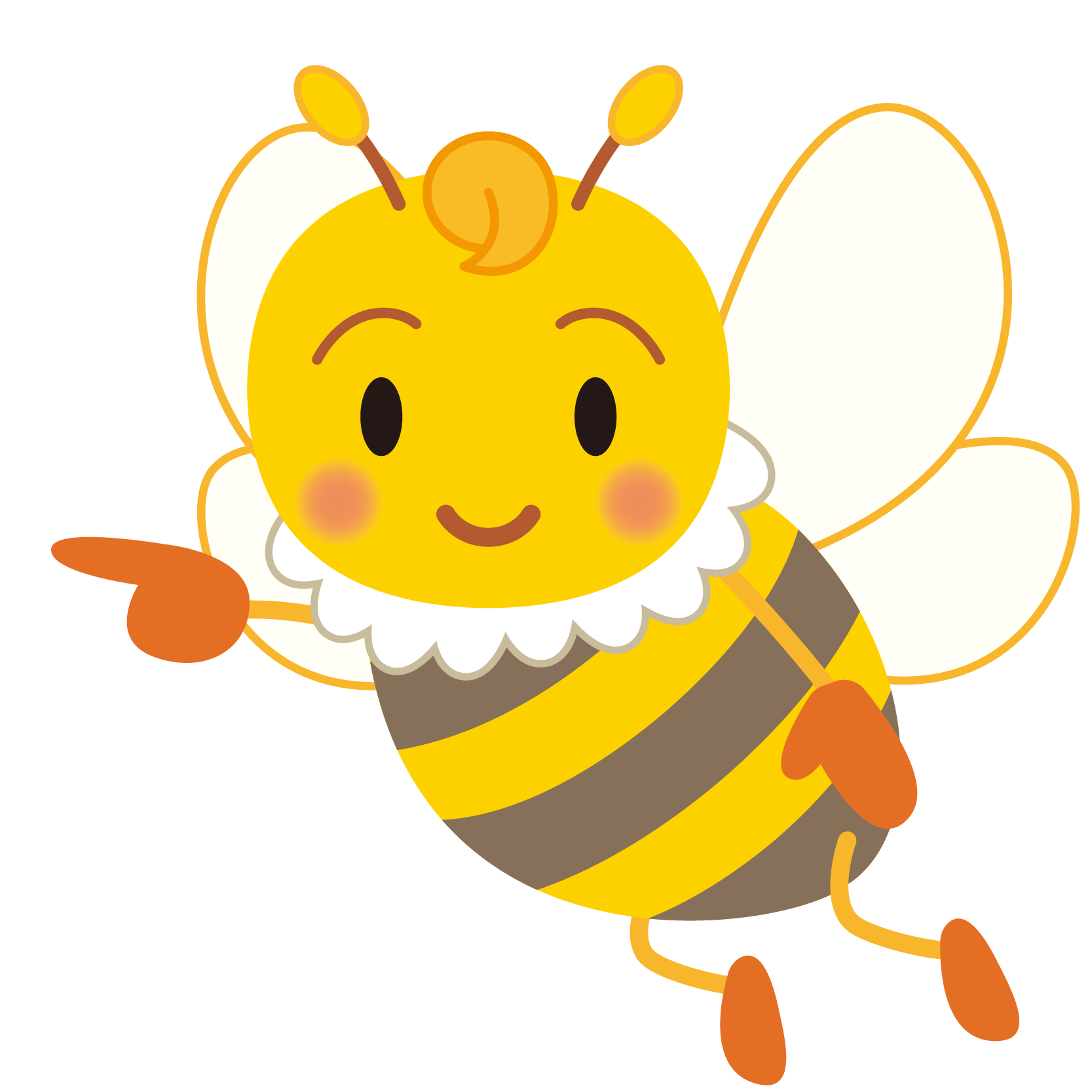 ロイヤリティフリーはち イラスト かわいい 動物ゾーン
