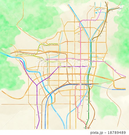 ベスト フリー 京都 地図 イラスト 京都 地図 イラスト フリー