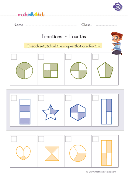 Grade 1 addition printable maths worksheets, exercises, handouts, tests, activities, teaching and learning resources, materials for kids! Fraction Worksheets For Grade 1 Pdf 1st Grade Printable Fractions Worksheets