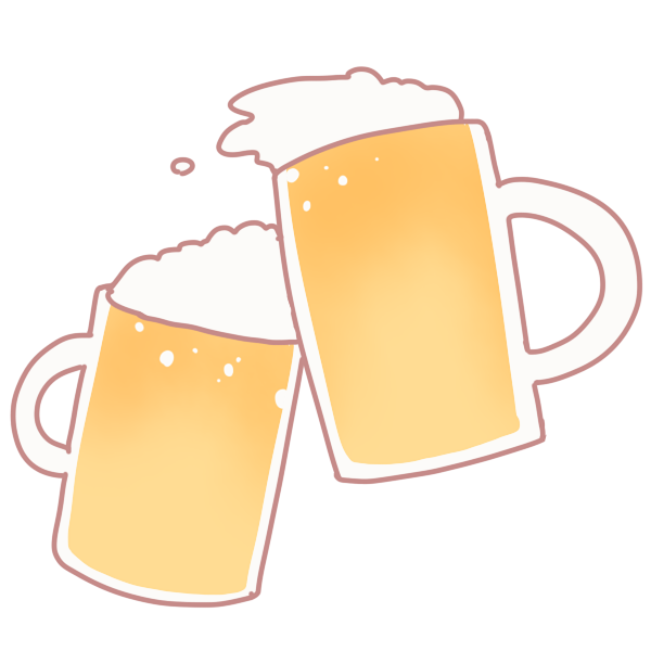 最高のイラスト画像 50 ビール 乾杯 イラスト