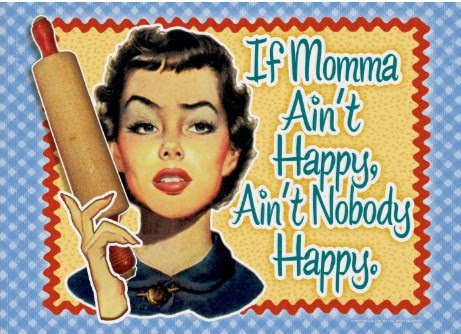 Classic Antique Mother's Day Card depicting Mad Mother.