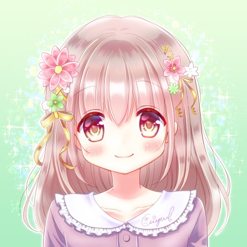 フリーアイコン 女の子 イラスト かわいい 緑 Ansteebaxy