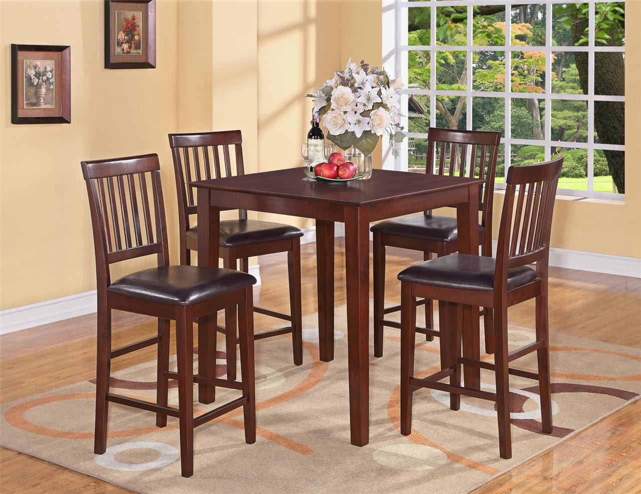 Tall Kitchen  Table  And Chairs 