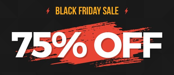 Black Friday 75% OFF