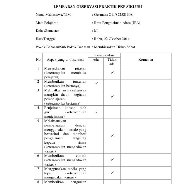 Contoh Format Identifikasi - Contoh Wa