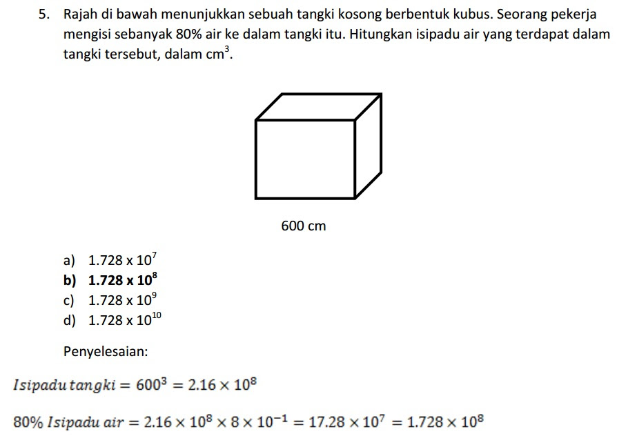 Contoh Soalan Penyelesaian Masalah Matematik Tahun 6 