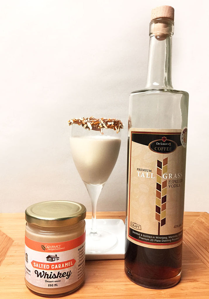 Once the cheesecake is cool, make the caramel. Salted Caramel Whiskey Espresso Vodka Cocktail Prairie Oils Vinegars