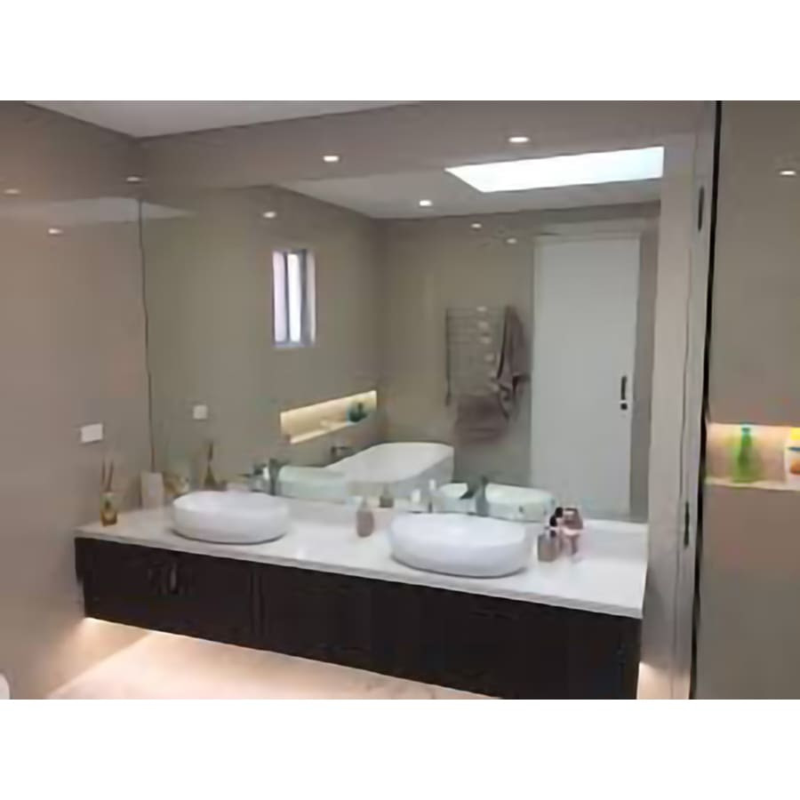 D double vanity in espresso with marble vanity top and mirror in carrara white. Style Selections 60 In L X 36 In W Polished Wall Mirror In The Mirrors Department At Lowes Com