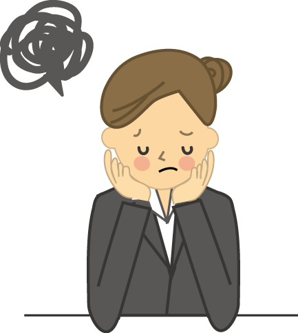 動物画像のすべて Hd限定悩む 女性 イラスト フリー