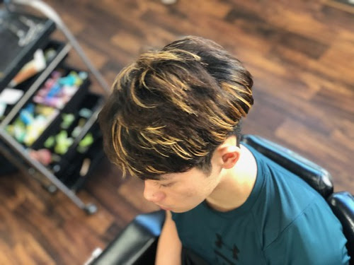 トップコレクション メンズ メッシュ 金 ヘアスタイルコレクション