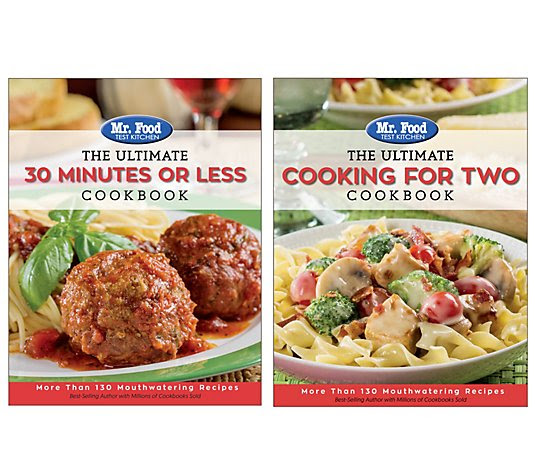 Mr food s quick easy diabetic cooking. Mr Food Test Kitchen Ultimate Cookbook 2 Book Set Qvc Com