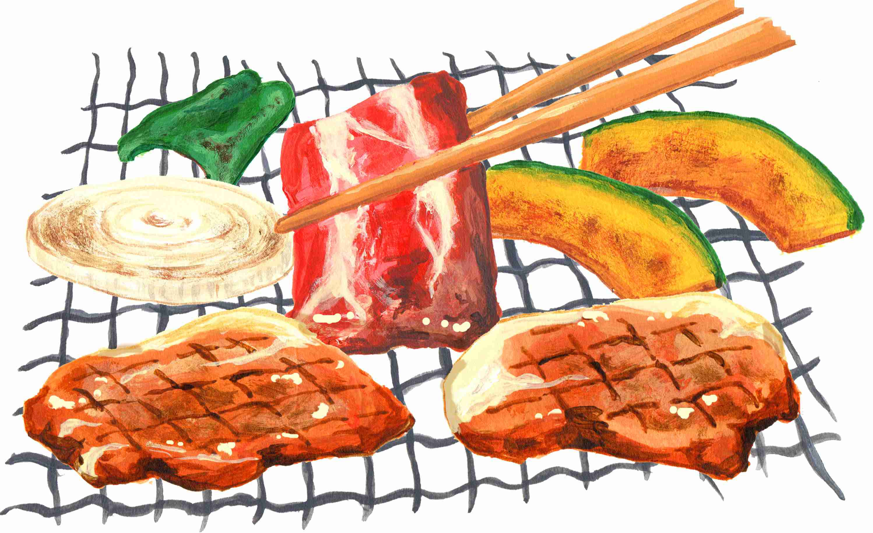 最も気に入った 焼肉 イラスト フリー