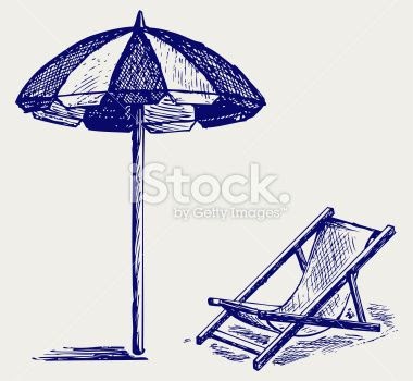 Simple Drawing Of Beach Umbrella - Heavengrc