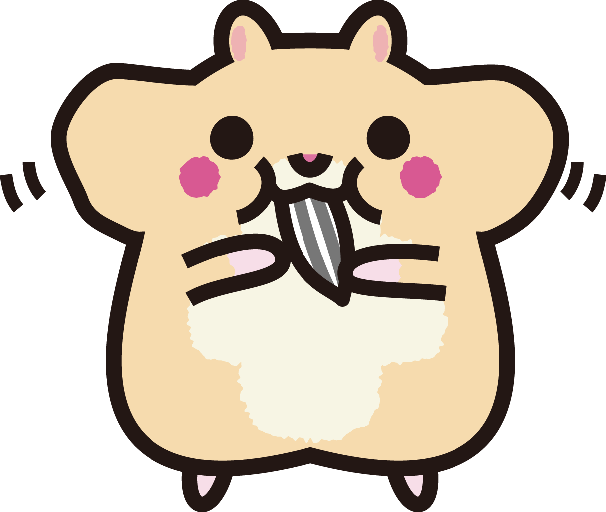 ベストかわいい ハムスター イラスト 可愛い アニメ画像