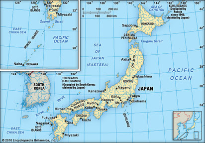 The latitude and longitude of japan is Location Japan