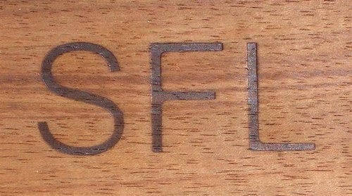 Stainless steel handle, with a hardwood grip. Cnc Creations Branding Irons