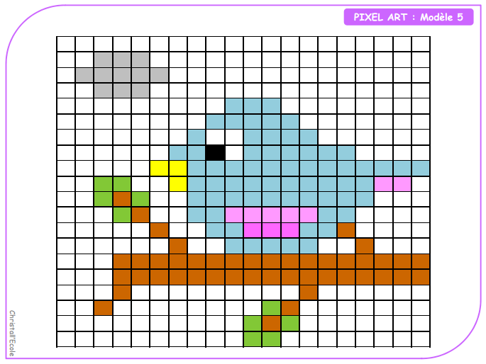 Les quadrillages sont à télécharger en pdf et en différentes tailles pour mener cette séance de la gs au cm2 ! Quadrillage Pixel Art Vierge Gamboahinestrosa