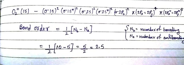 How To Find Bond Order Of No