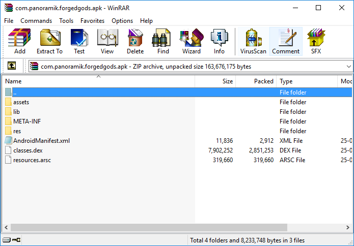 How to open an APK file using Winrar or 7 Zip on Windows