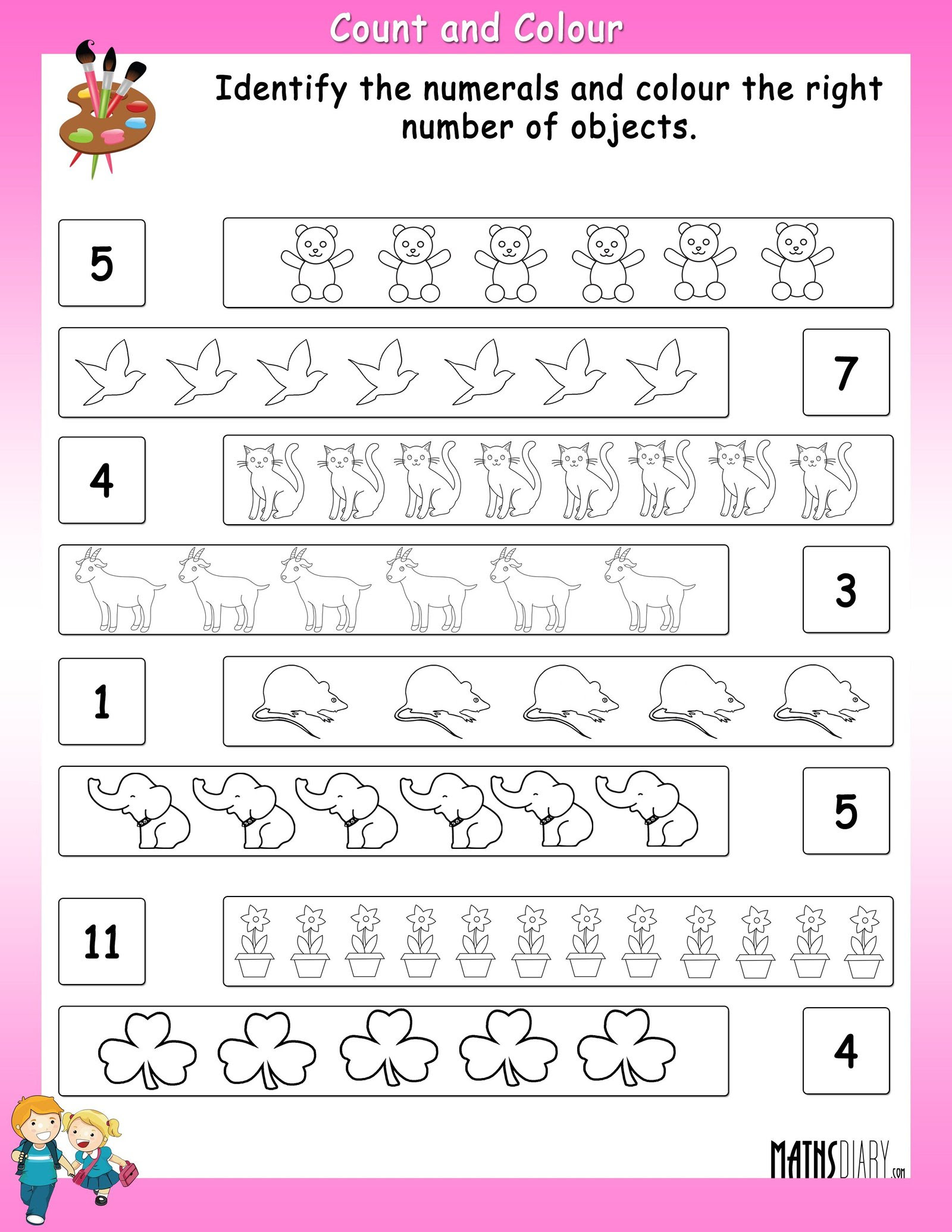 awesome colouring worksheet for ukg colouring worksheets ukg math