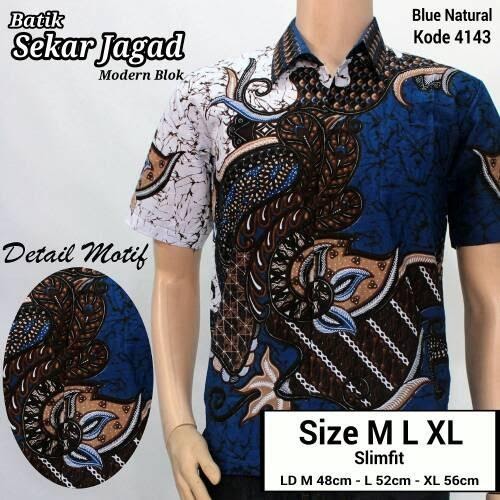 MURAH Pakaian  Pria  Model  Kemeja Batik Pria  Kemeja Batik 