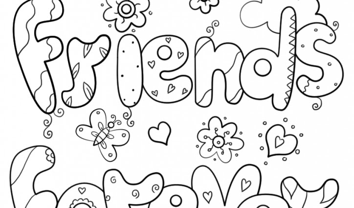 Print our free best friends coloring pages, color it and give one as a gift, or have some quality time and color them together with your best. Best Friend Coloring Pages To Print At Getdrawings Free Download