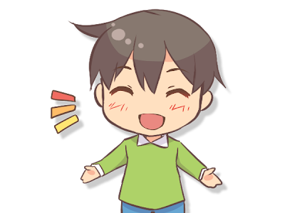 動物の画像について 笑顔 イラスト 男子