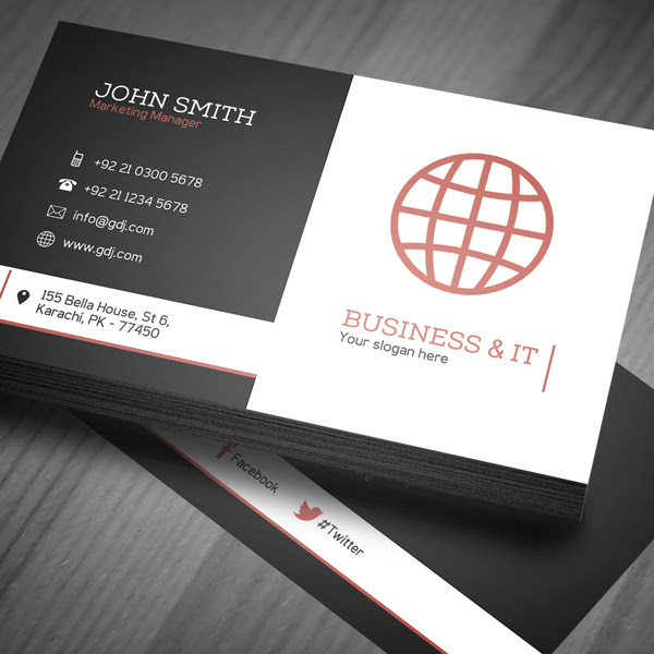 These business card templates have been designed using adobe photoshop and illustrator and hence available in psd and ai file formats. Free Corporate Business Card Template Psd Freebies Graphic Design Junction