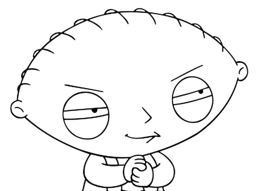 Stewie For Kids Printable Free Family Guy Coloring Pages - Let Your