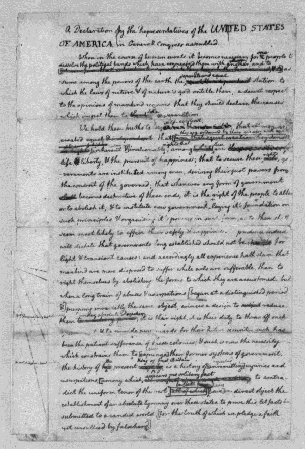 You will find more usage examples at our website. Thomas Jefferson June 1776 Rough Draft Of The Declaration Of Independence Library Of Congress