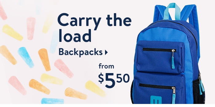 Backpacks to help them carry the load