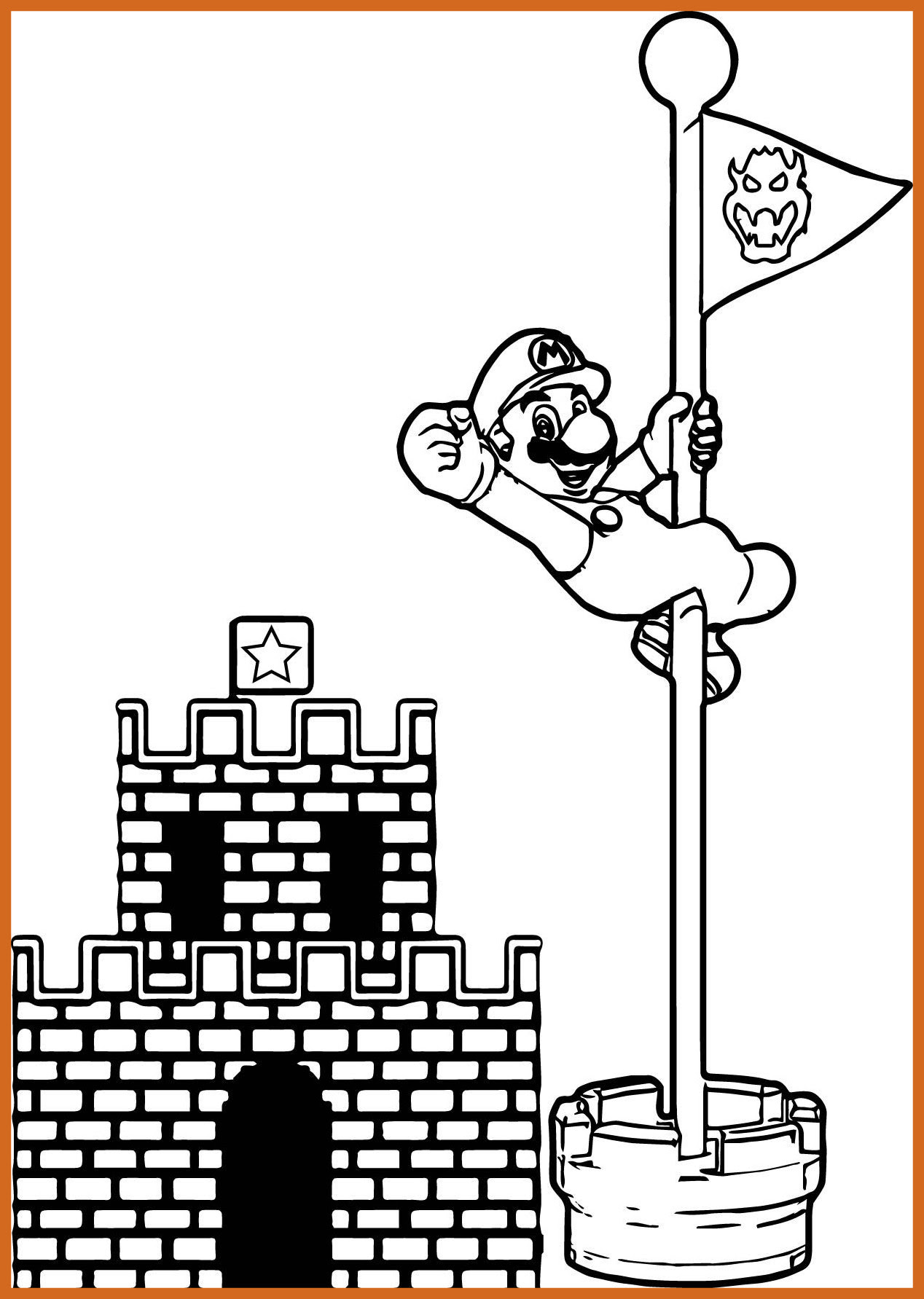 Mario is the protagonist from a popular nintendo video game franchise. Mario Brothers Printable Coloring Pages At Getdrawings Free Download