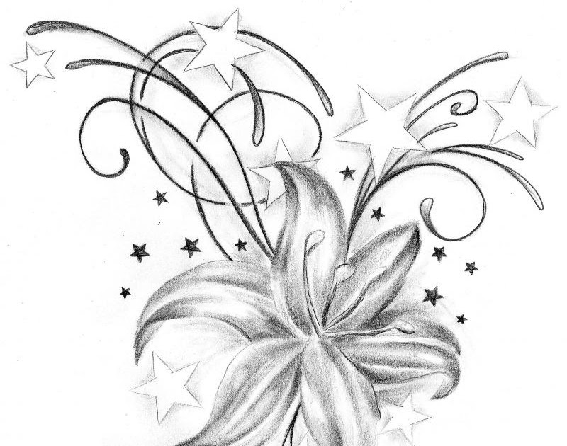 Blumen Tattoo Vorlagen Zum Ausdrucken - Malvorlagen