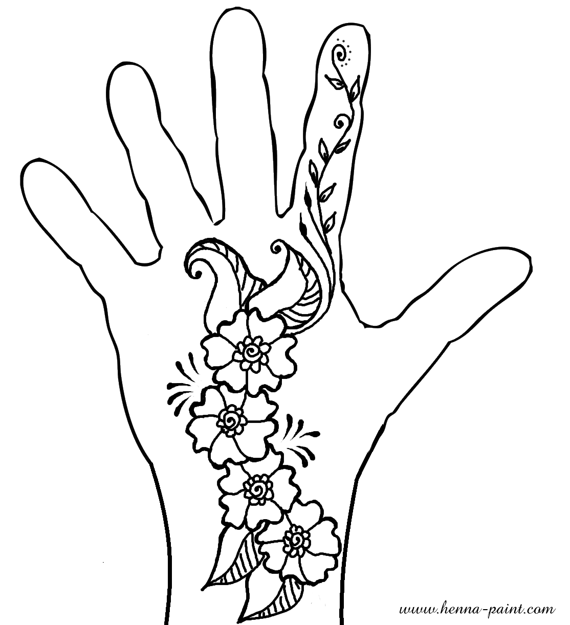 26 Top Henna Hand Template