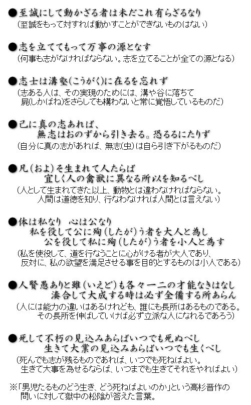 50 吉田松陰 言葉 最高の花の画像