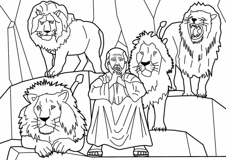 Coloring Page Coloring Pages Of Daniel