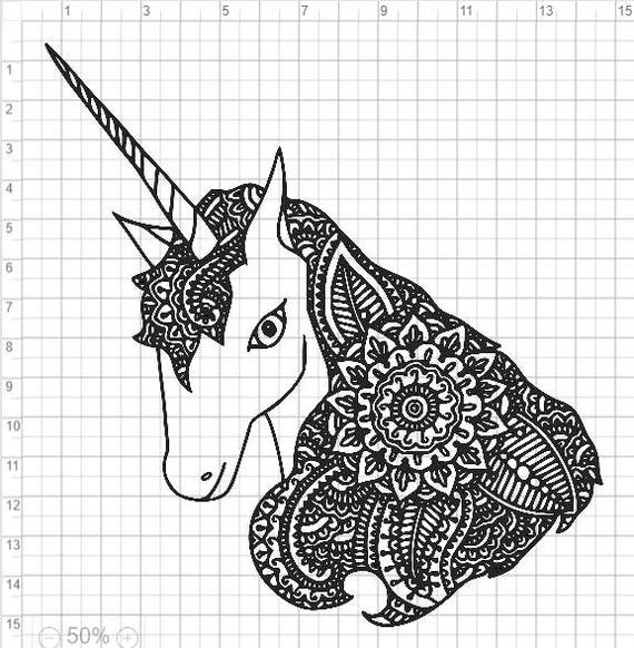 Download Layered Mandala Unicorn Svg Printable - Free Layered SVG Files