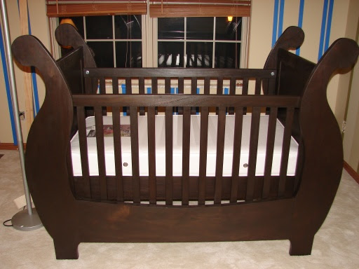 Bench Plan: Nursery baby round crib woodworking project ...
