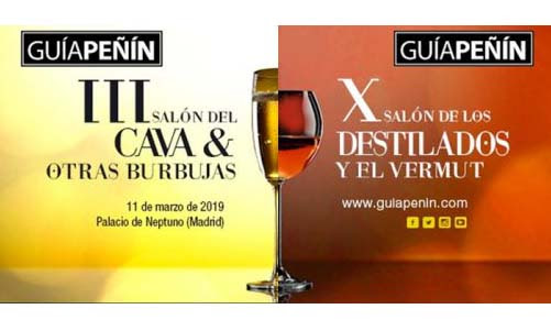 Nuevos salones Peñín: Salón del Cava y otras Burbujas y Salón de los Destilados y el Vermut 2019