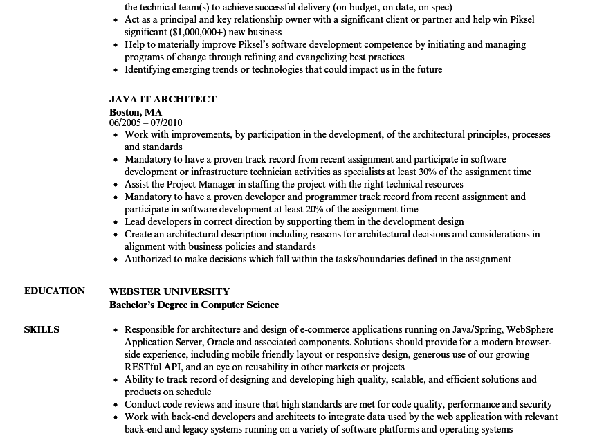 Microservices Resume - Microservices Resume - Java ...